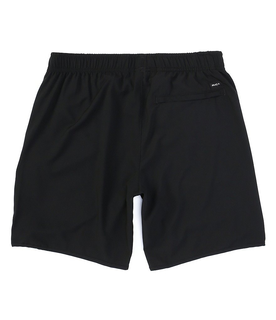 RVCA VA Sport Yogger lV Elastic Pull-On 17#double; Outseam Logo Print Athletic Shorts