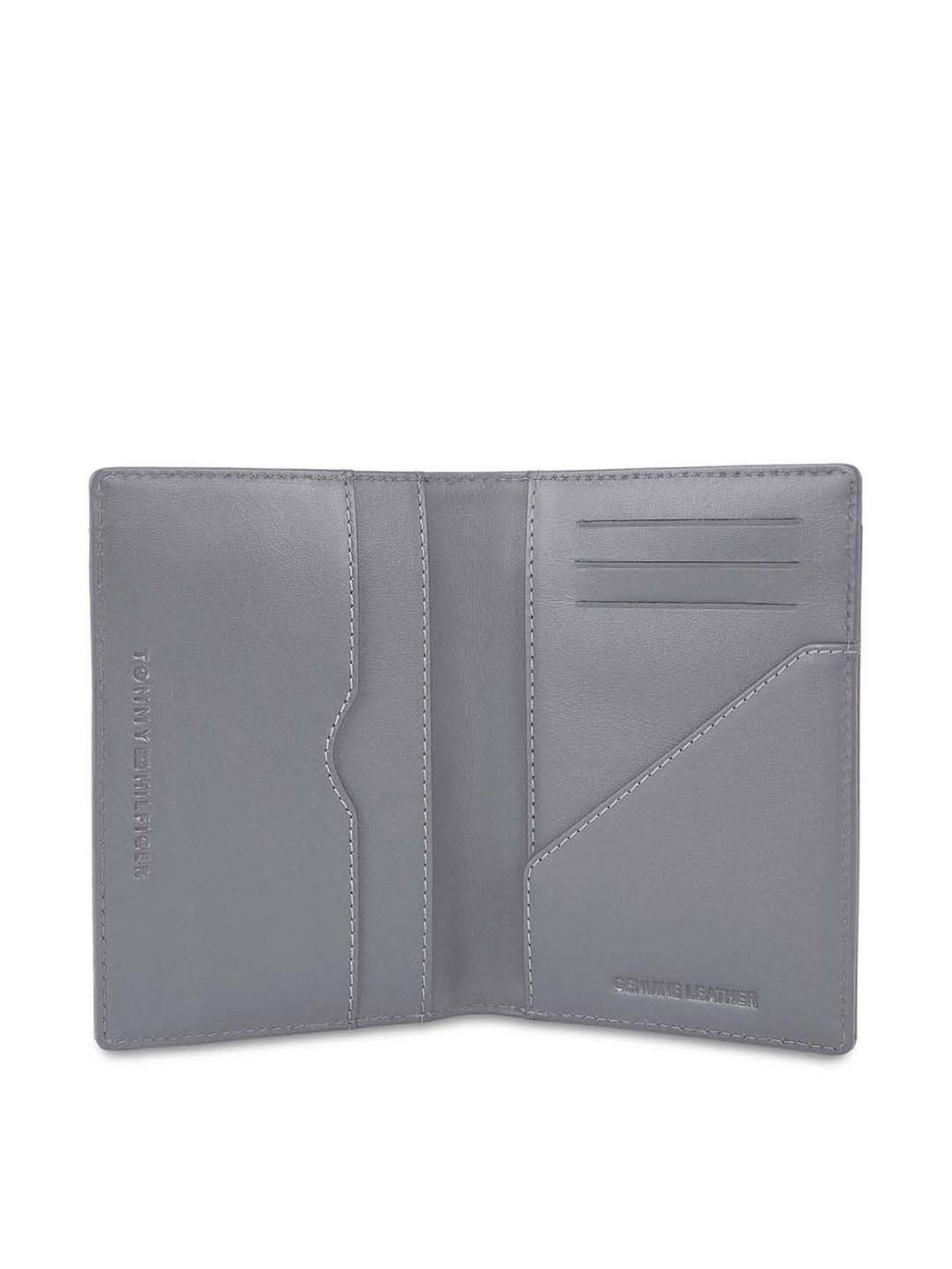 Tommy Hilfiger Drammen Grey Formal Leather Bi-Fold Wallet for Men