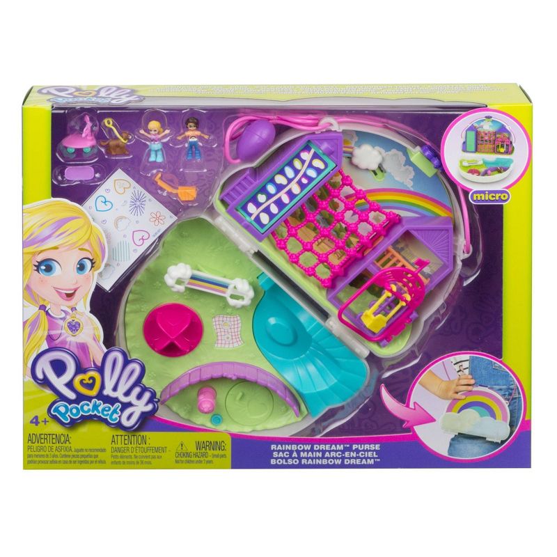 Polly Pocket Rainbow Dream Purse Fanny Pack Playset