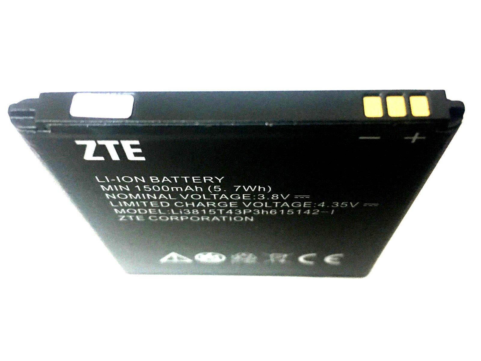 ZTE OEM Li-ion Cell Phone Battery 3.8V MIN 1500mAh 5. 7Wh Li3815T43P3h615142-I