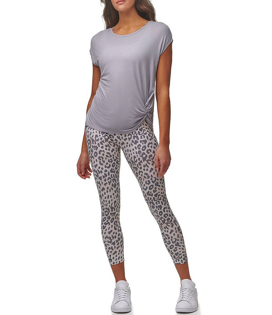 Karen Kane Short Sleeve Tie-Dye Hoodie