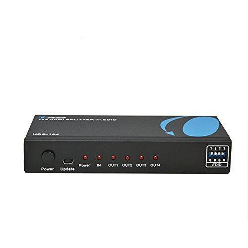 OREI HDS-104 1x4 Powered 1080P V1.4 Certified HDMI Splitter with Full Ultra HD 4K/2K and 3D Resolutions w/ EDID Support