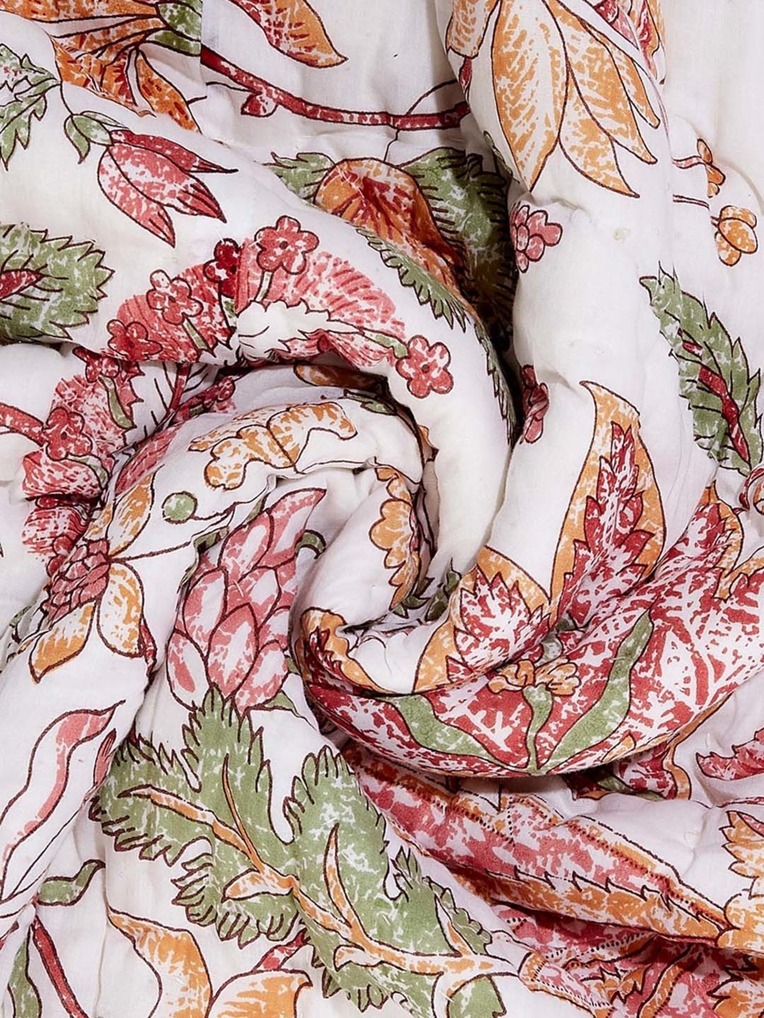 Welspun Bliss Light Silver & Blue Microfibre 120 GSM Shell Double Bed Quilt