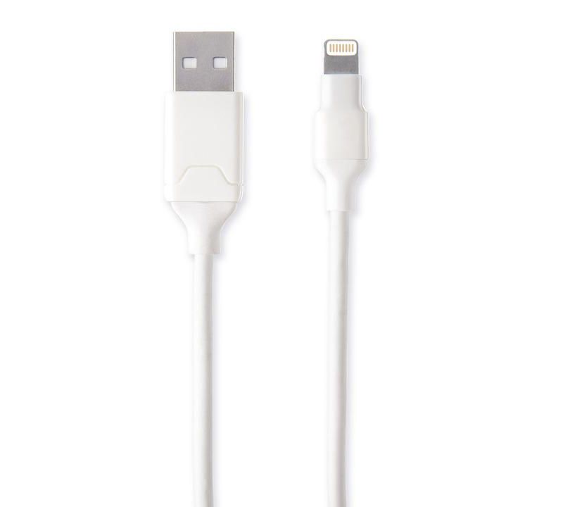 Qmadix - Apple Lightning Cable 4ft - White