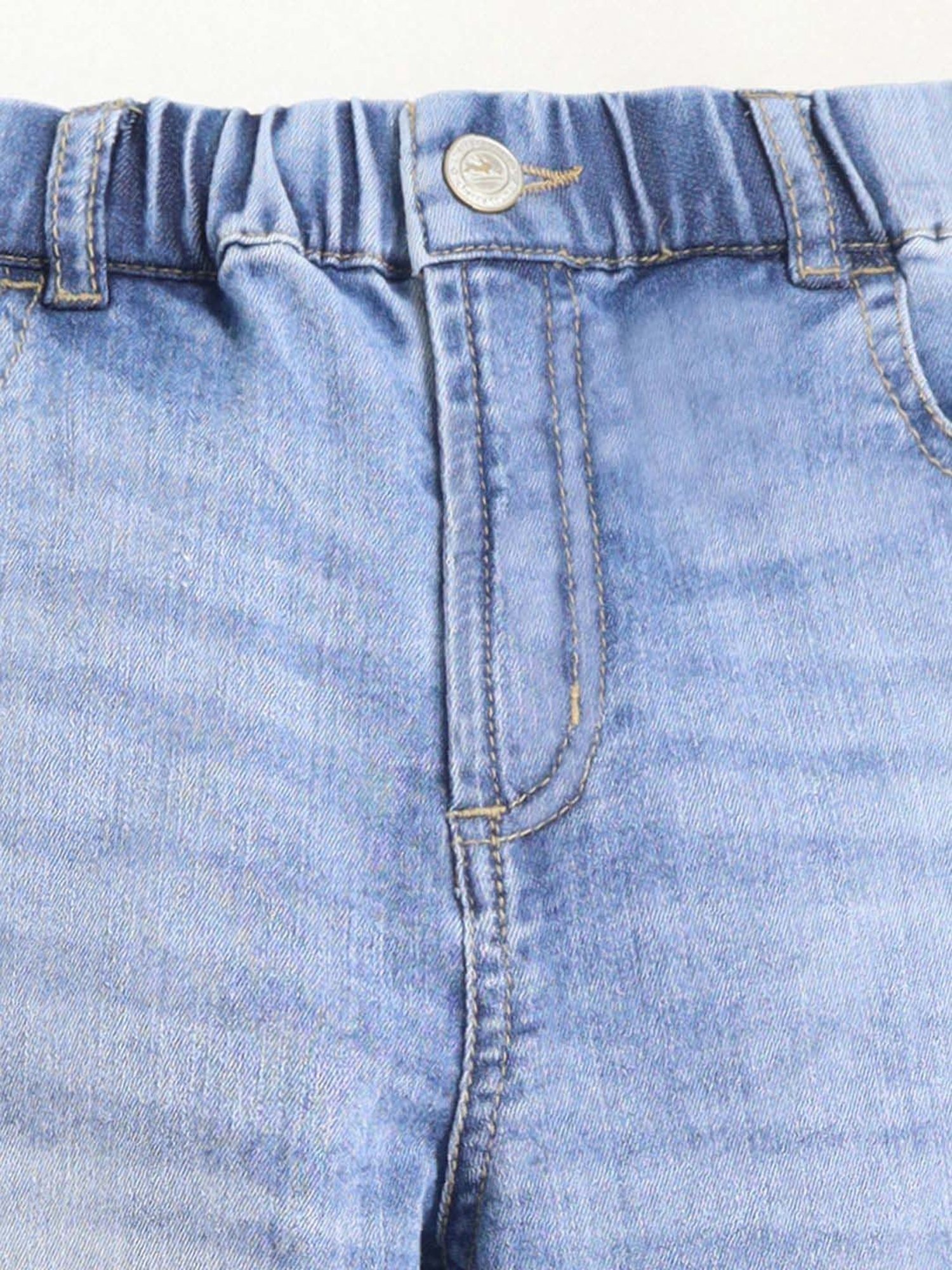 Palm Tree Boys Grey Washed Jeans