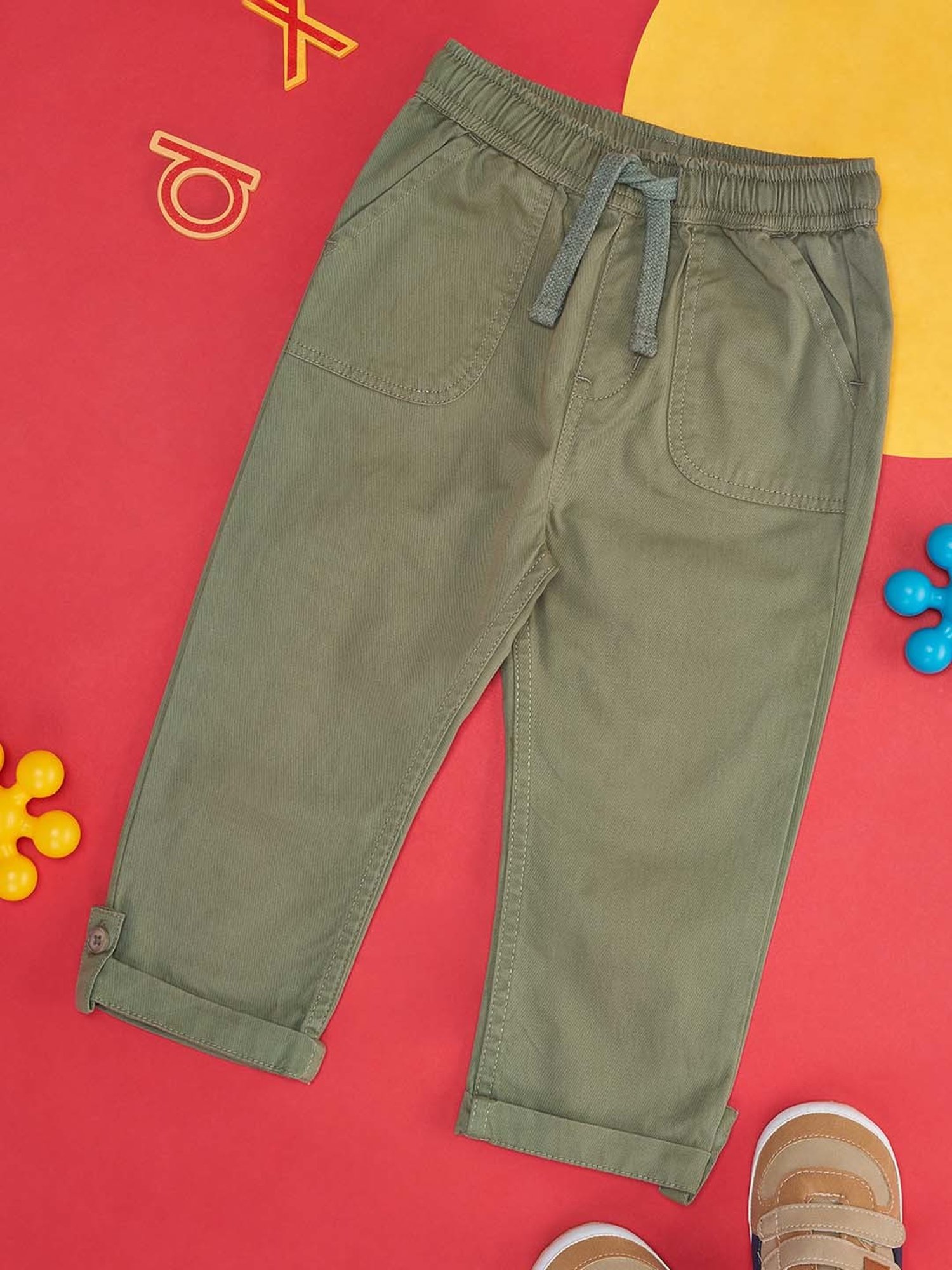 Ed-a-Mamma Baby Multicolor Printed Joggers (Pack Of 3)