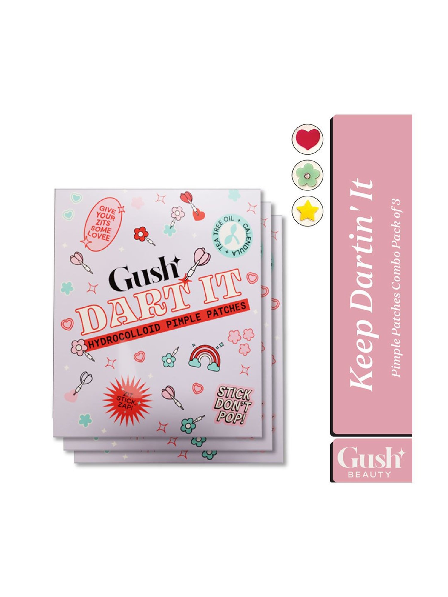 Gush Dart It Hydrocolloid Pimple Patches Combo - Mega Pack of 6