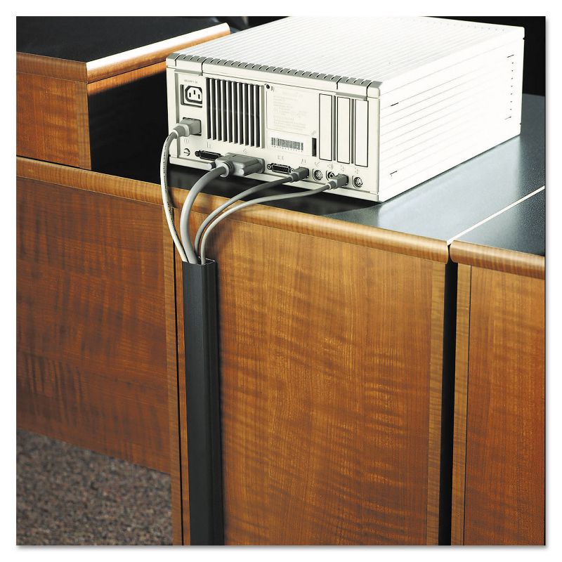 Cord Away 1" Locking Channel Black 1/Pack 00207