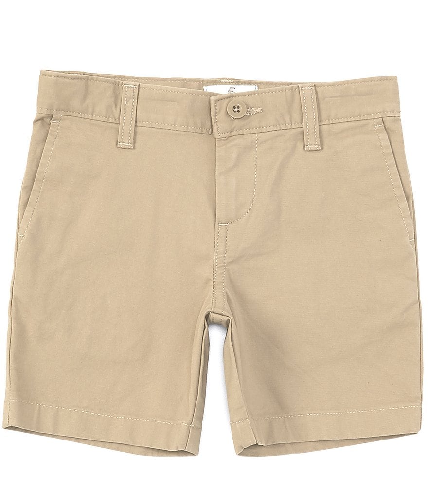 Class Club Little Boys 2T-7 Flat-Front Stretch Twill Shorts