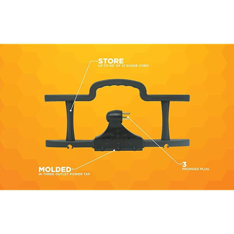 Rack Cord Management System with Three Outlet Power Tap