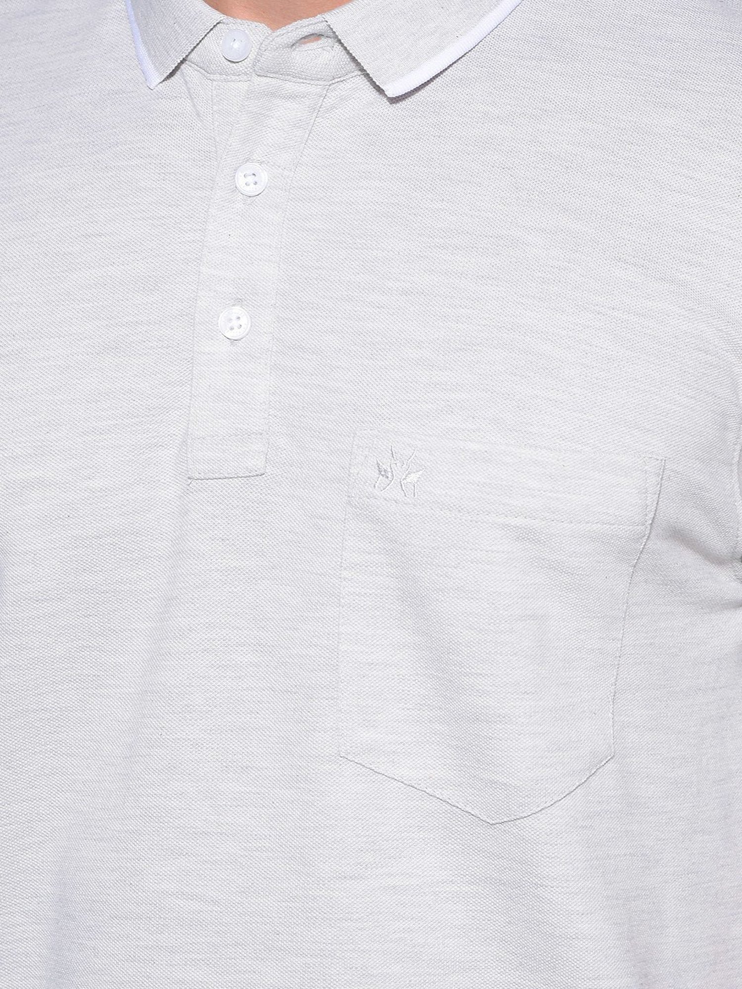 Crimsoune Club Grey Slim Fit Polo T-Shirt