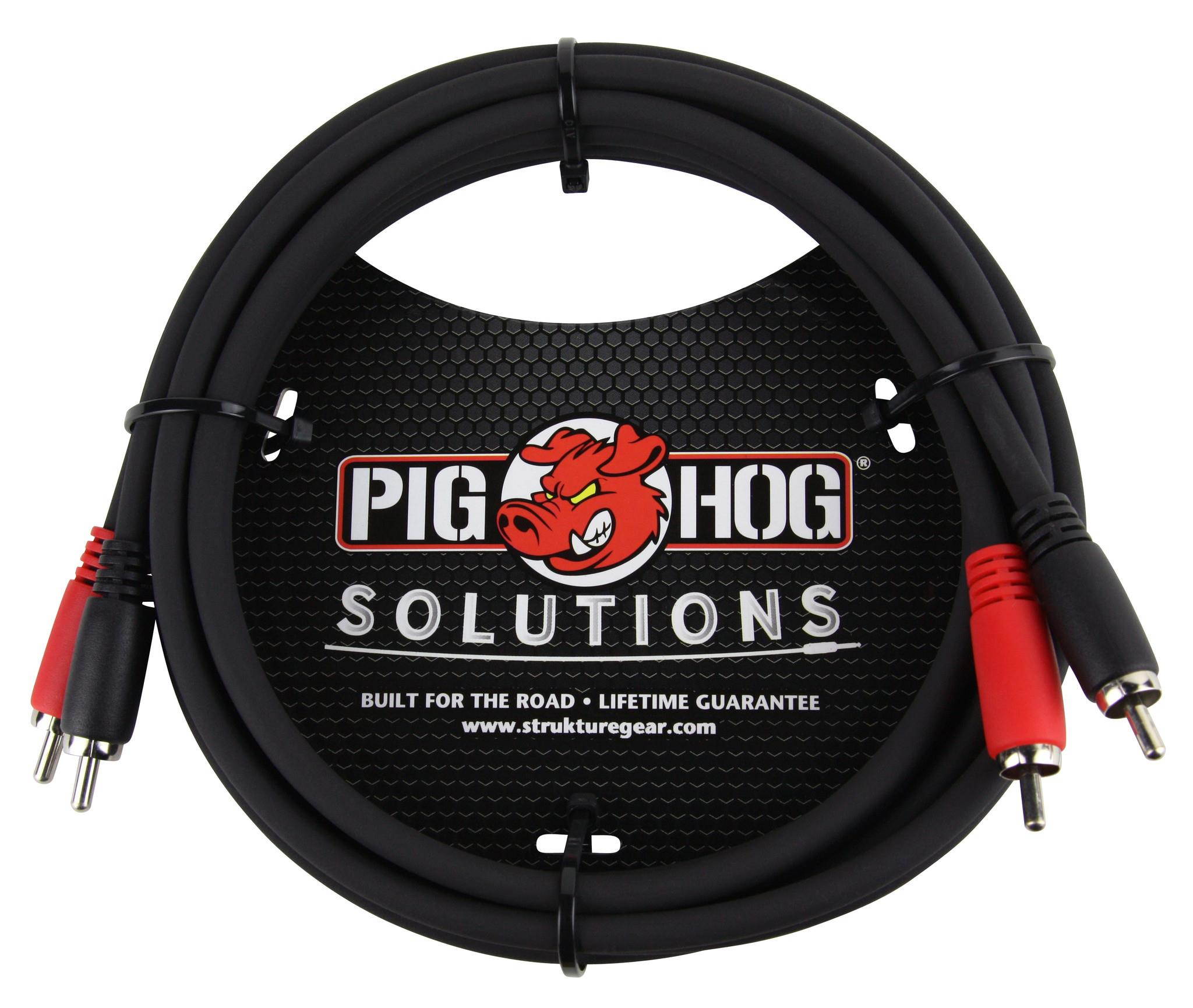 Pig Hog 6' RCA Male to RCA Male Dual Cable #PD-RCA06