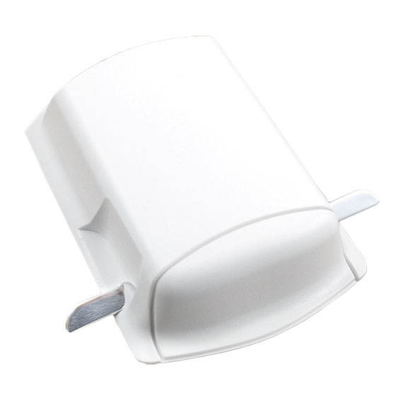 White extended capacity battery door for Motorola/Symbol MC75 & MC70 Scanners.