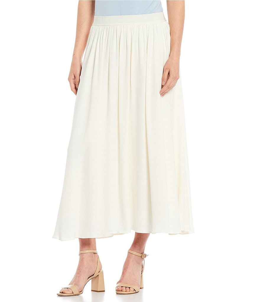 Donna Karan New York Flowy Flared Pull-On Skirt