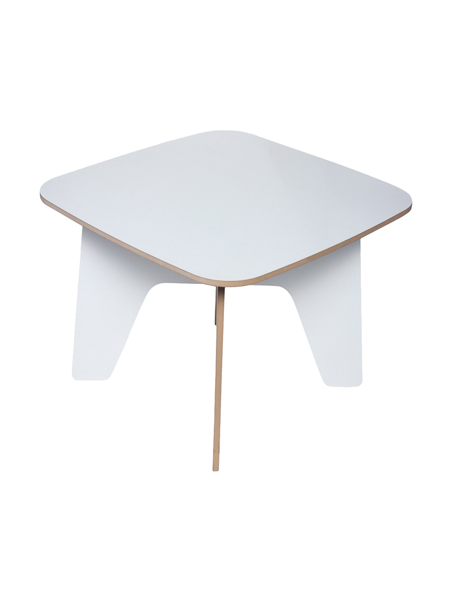 Kiddery White Montessori Inspired Wooden Cross Table for Kids (Age 3-8 years)