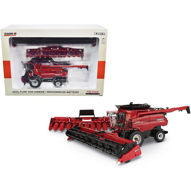 Case IH 9250 Axial-Flow Combine with Draper Head and Folding Corn Head "Prestige Collection" 1/32 Diecast Model by ERTL TOMY
