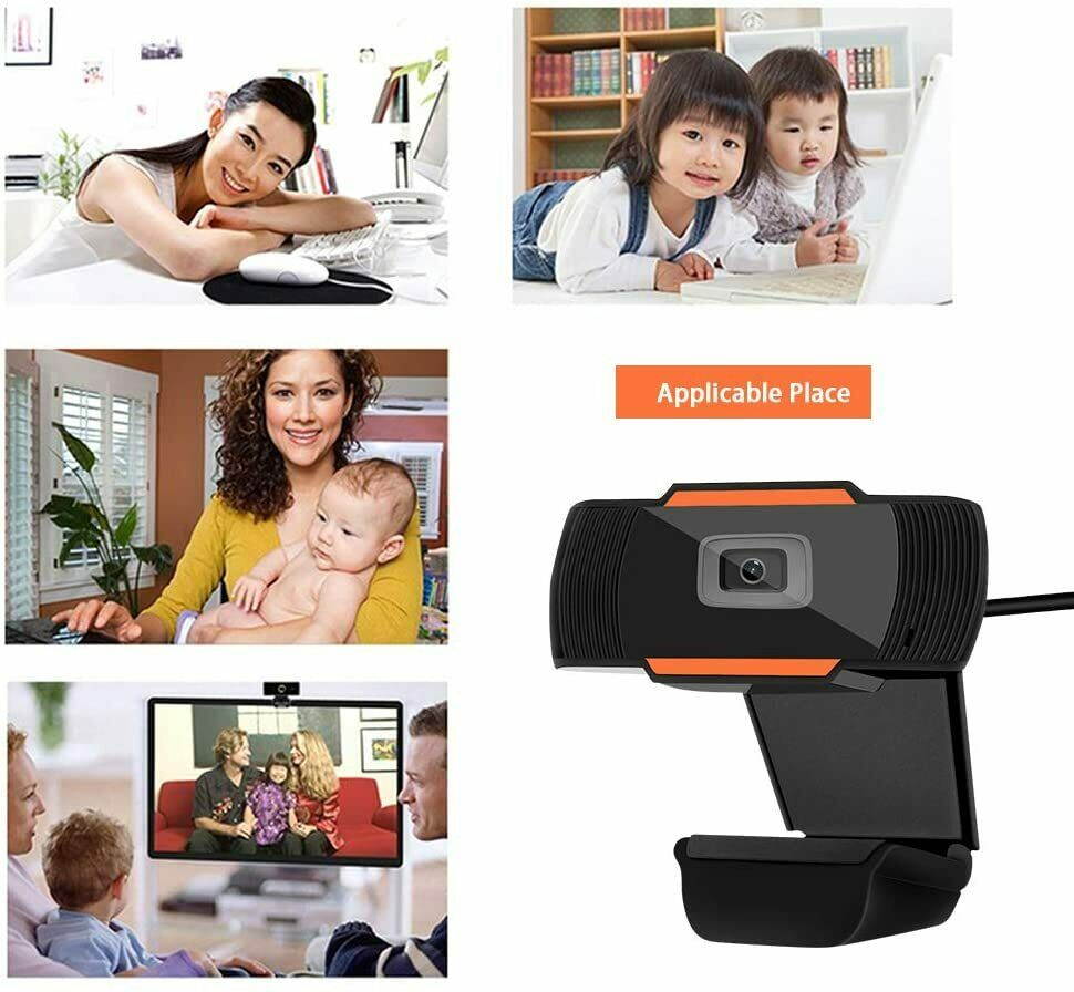 HD Webcam Video Recording USB Web Camera with Microphone For PC Laptop Desktop