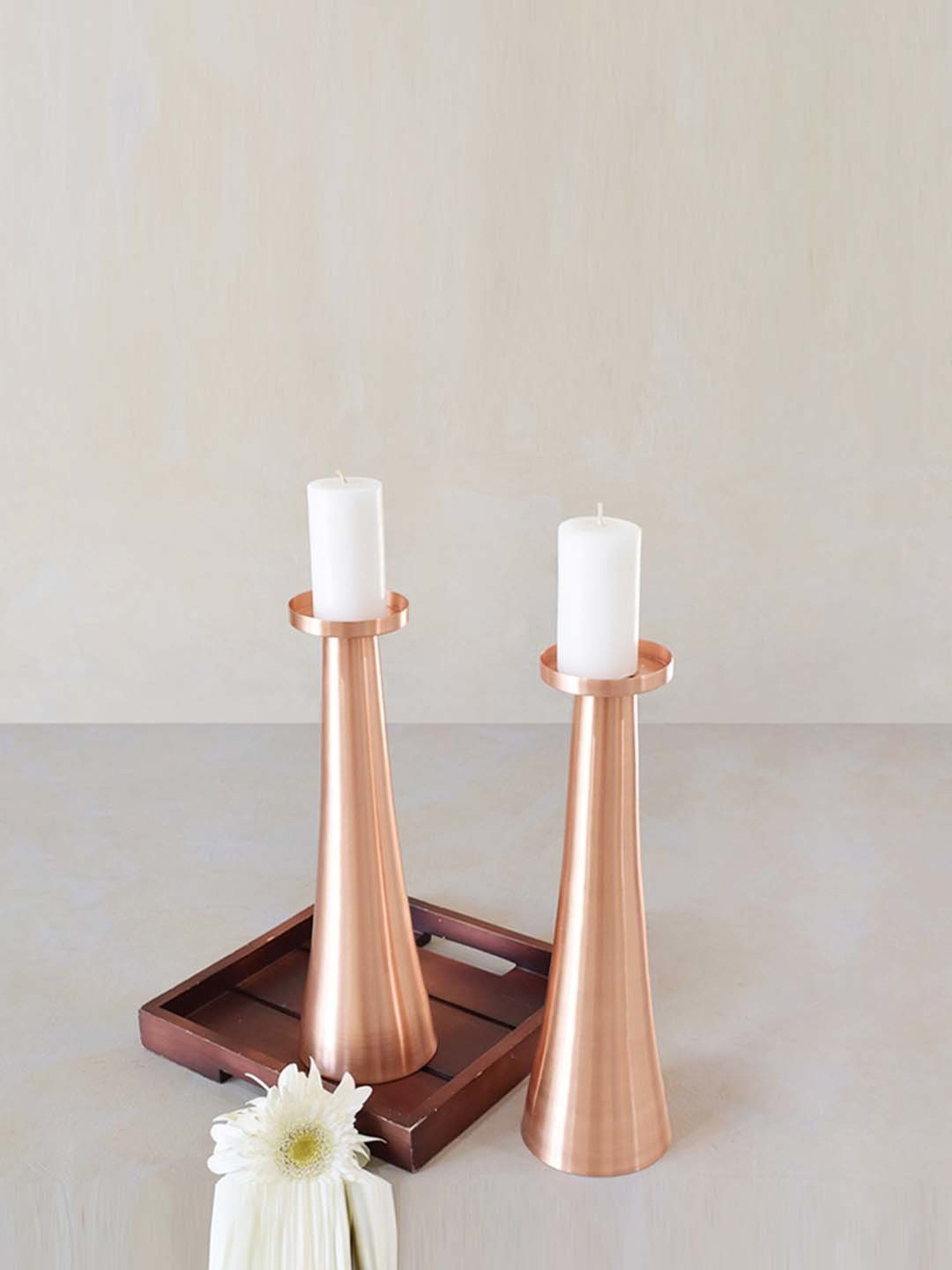 COPPRE Monolith Copper Candle Holder - Set of 1
