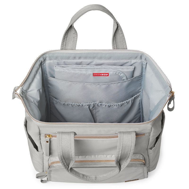 Skip Hop Mainframe Wide Open Diaper Backpack - Gray