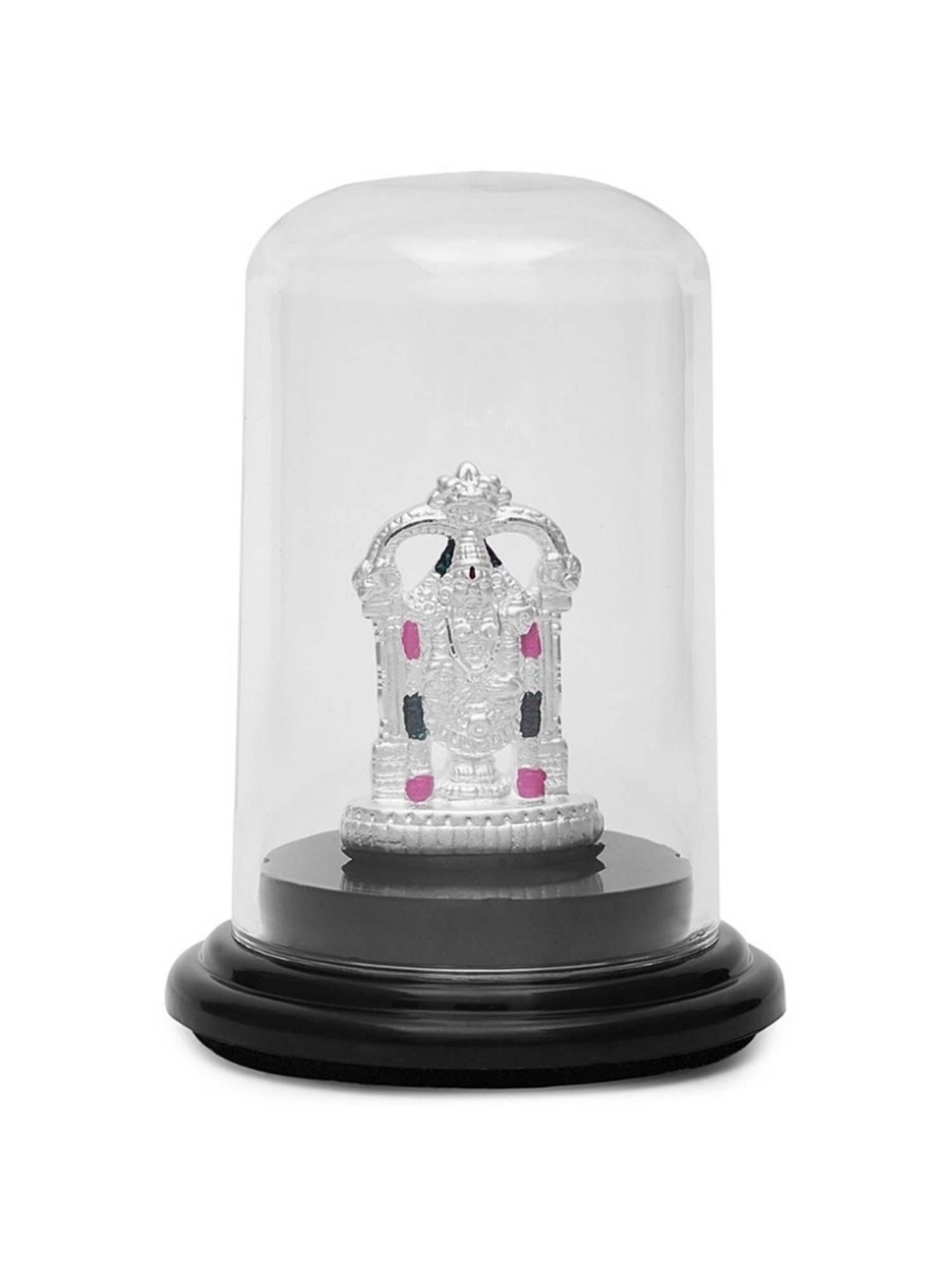 Zavya 92.5 Sterling Silver Divine Aura Rhodium-Plated Tirupati Bala Ji Idol