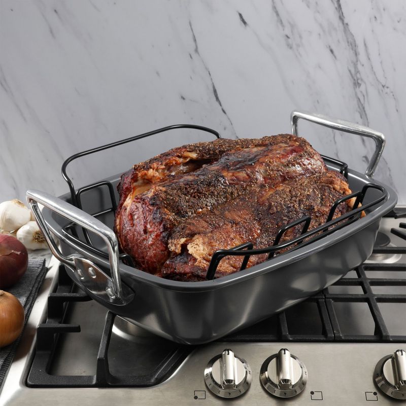 Farberware 12" x 16" Nonstick Roaster with Rack