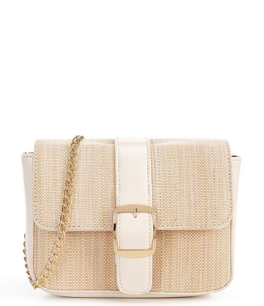 GB Girls Natural Tweed with Buck Crossbody Handbag