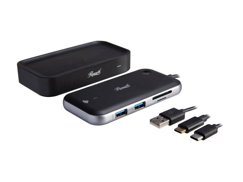 Rosewill Wireless HDMI/VGA Extender Video Transmitter & Receiver and USB Hub | 1080P 60Hz 30ft Range Zero Latency | Works with PC, Video Game Consoles, Streaming Devices, and More (RCHE-20003)