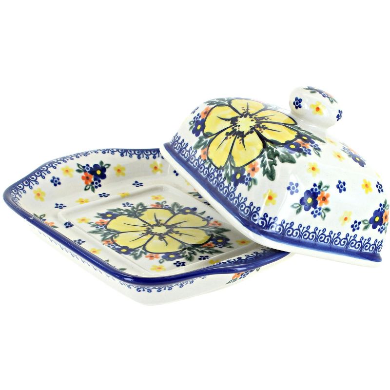 3R Studios Pressed Glass Butter Dish