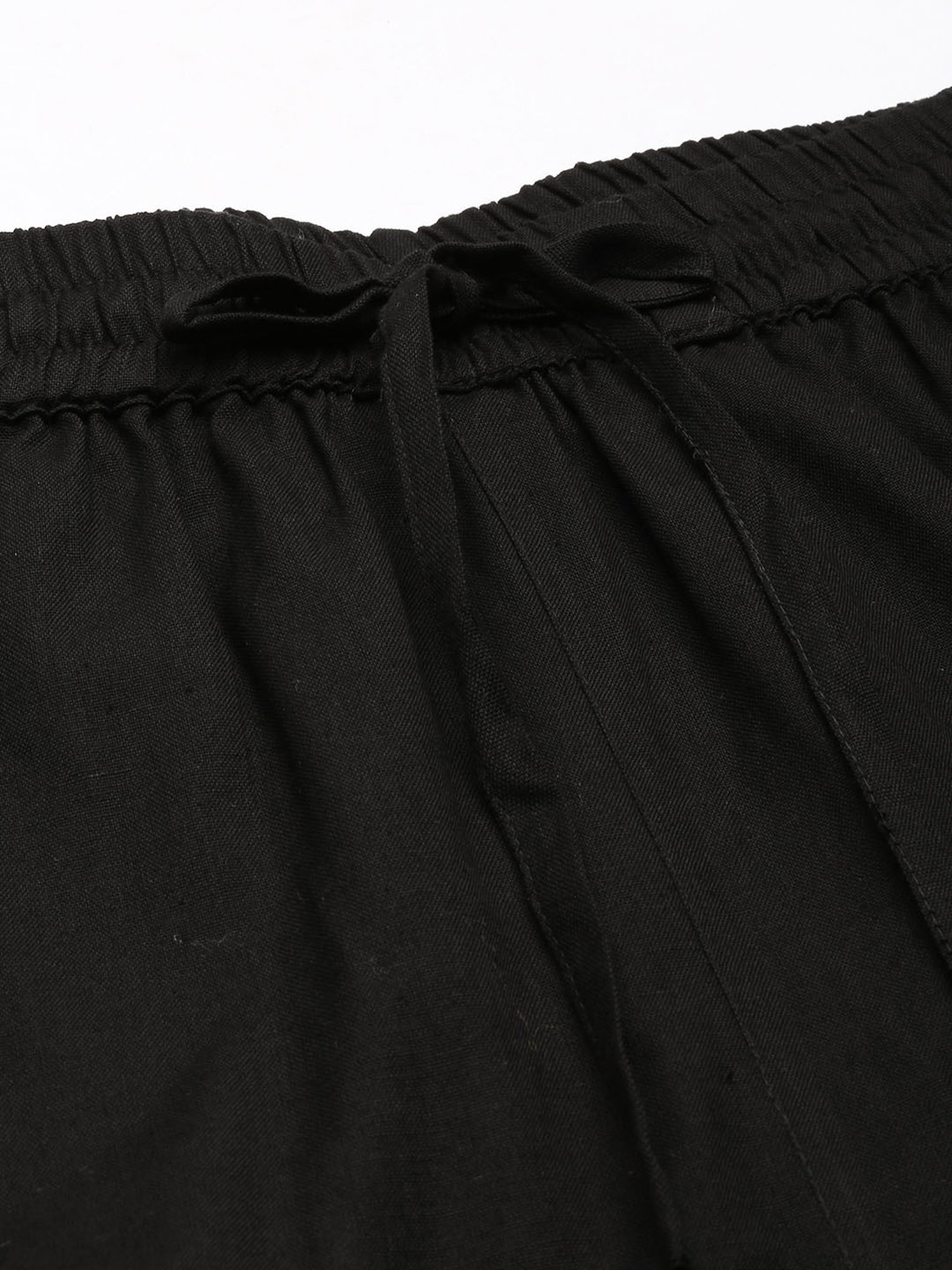 Amukti Black Rayon Pants