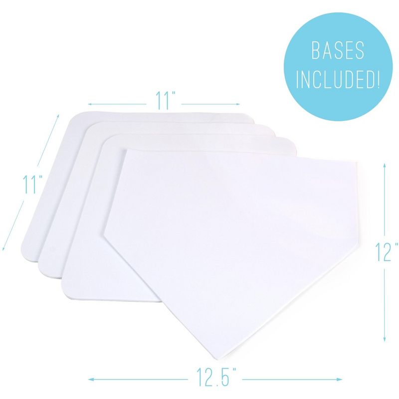 JumpOff Jo Kickball Set - Includes Large, Oversized Kickball, Bases, Ball Pump & 2 Needles