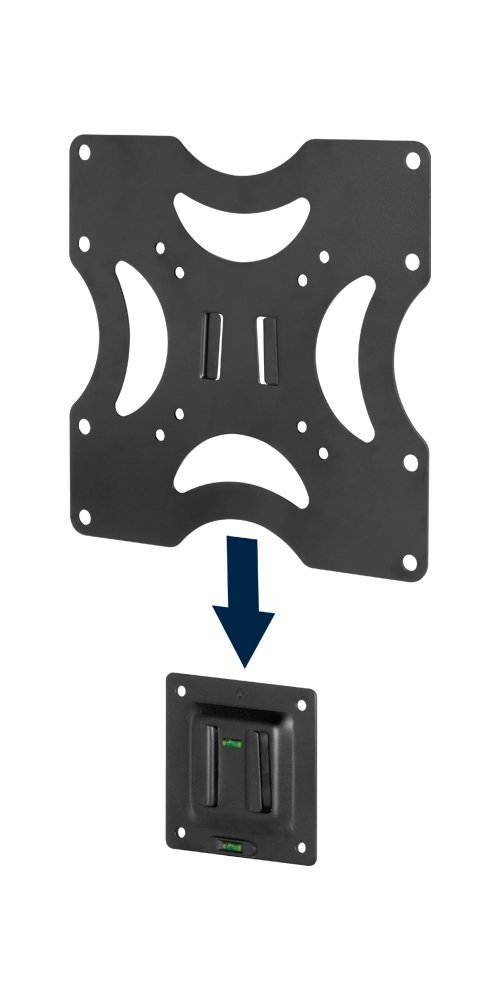 Arctic TV Basic S Slim Fixed Wall Mount bracket for 19 -55 Inch LED LCD  Plasma TV fits, Up to 37kg weight capacity Color Black Model AEMNT00044A