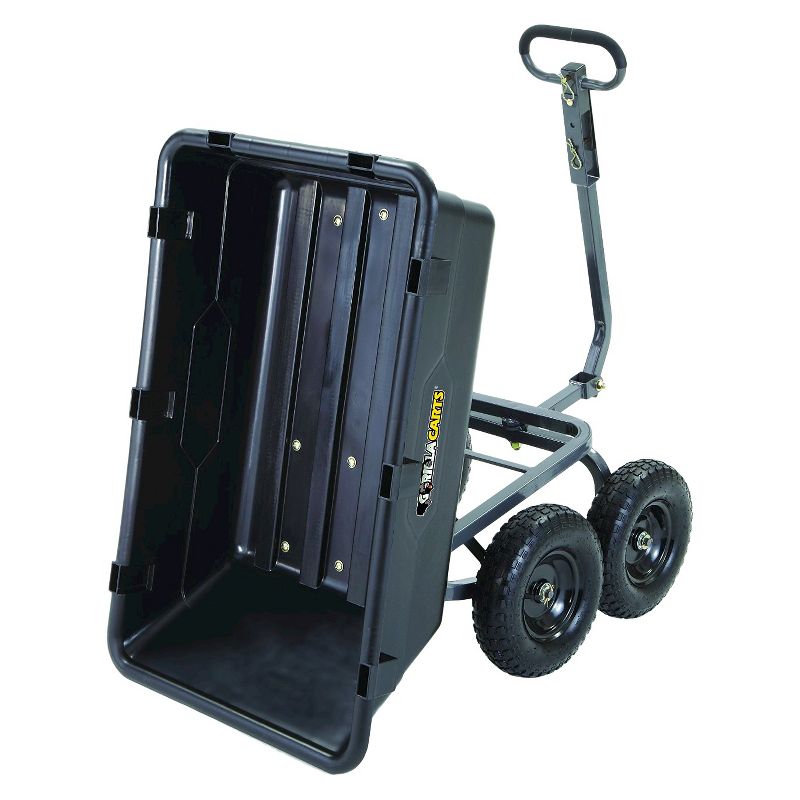 Gorilla Carts Steel Utility Garden Cart with Removable Sides Capacity