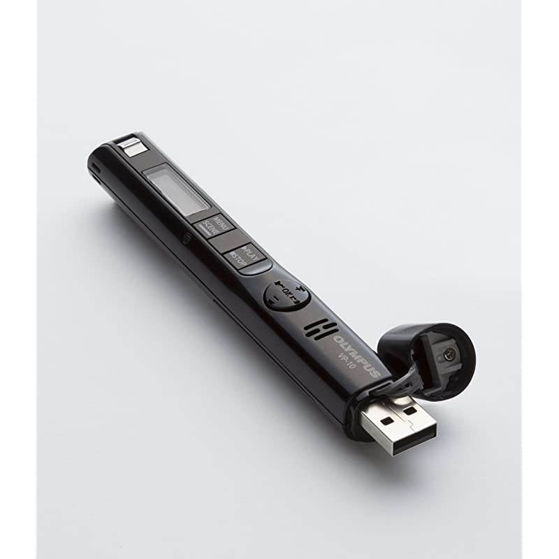 VP10 Voice Recorder with 4GB PCMWMAMP3 USB Voice Activated Recording Black