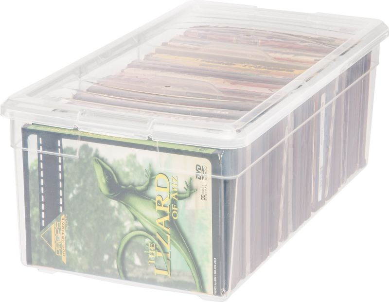 IRIS Divided Storage Box, 1 Pack, Clear