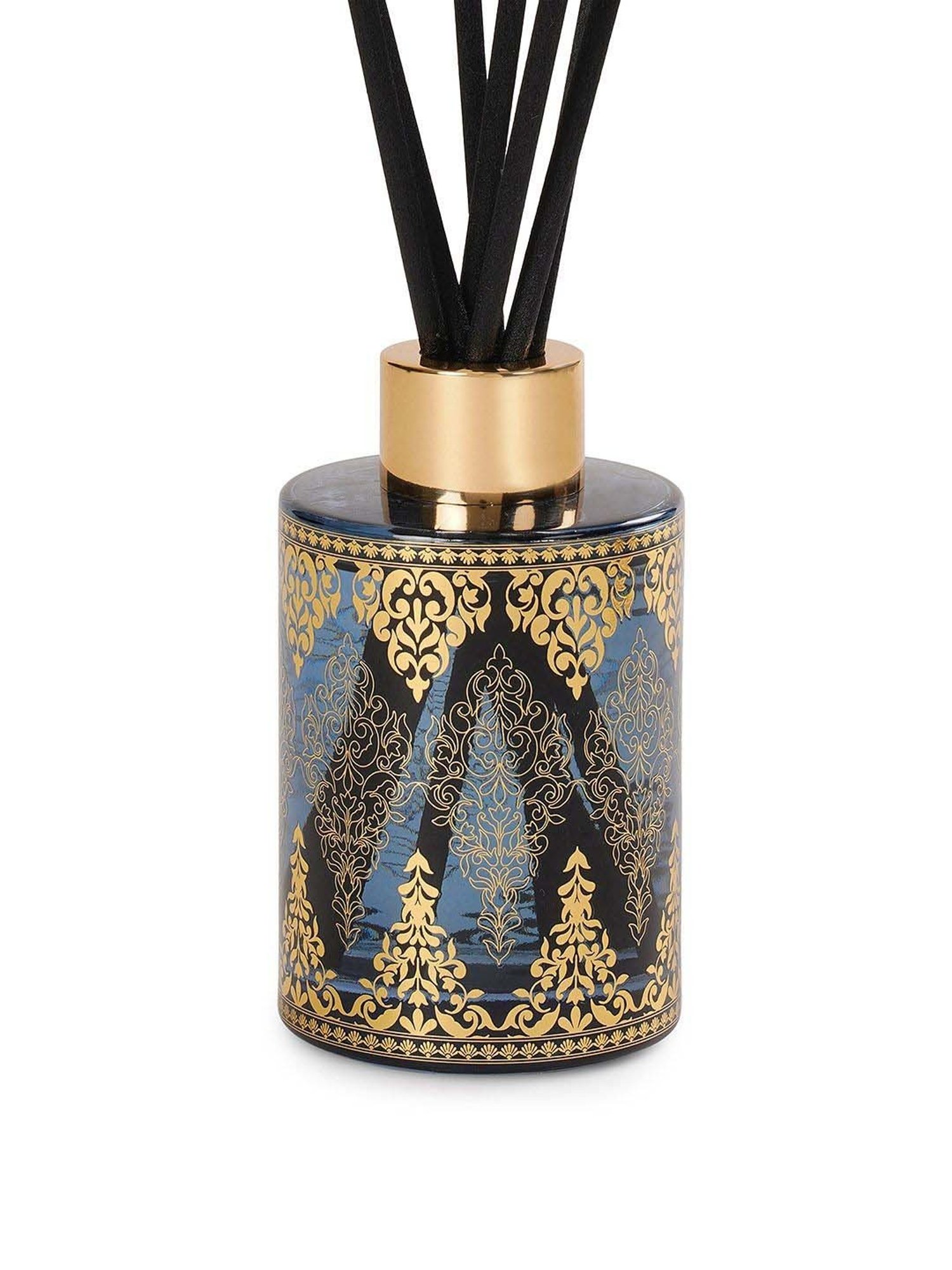 Pure Home and Living Blue Glass Midnight Jasmine Printed Diffuser (120ml)