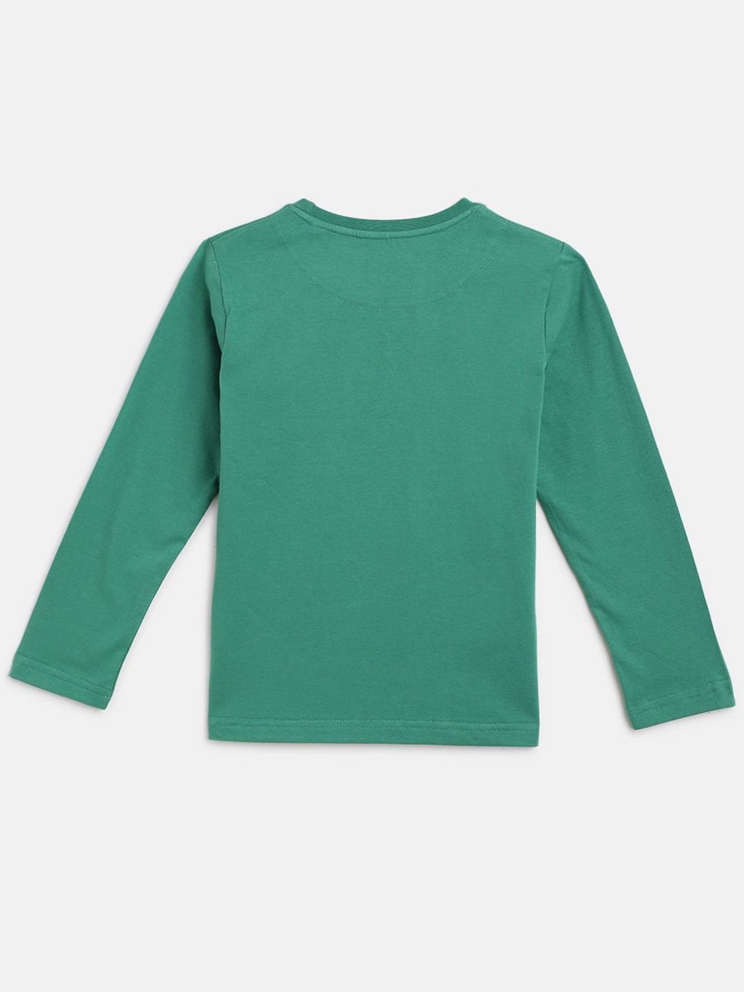 Campana Kids Green & Blue Cotton Regular Fit Full Sleeves T-Shirt (Pack of 2)