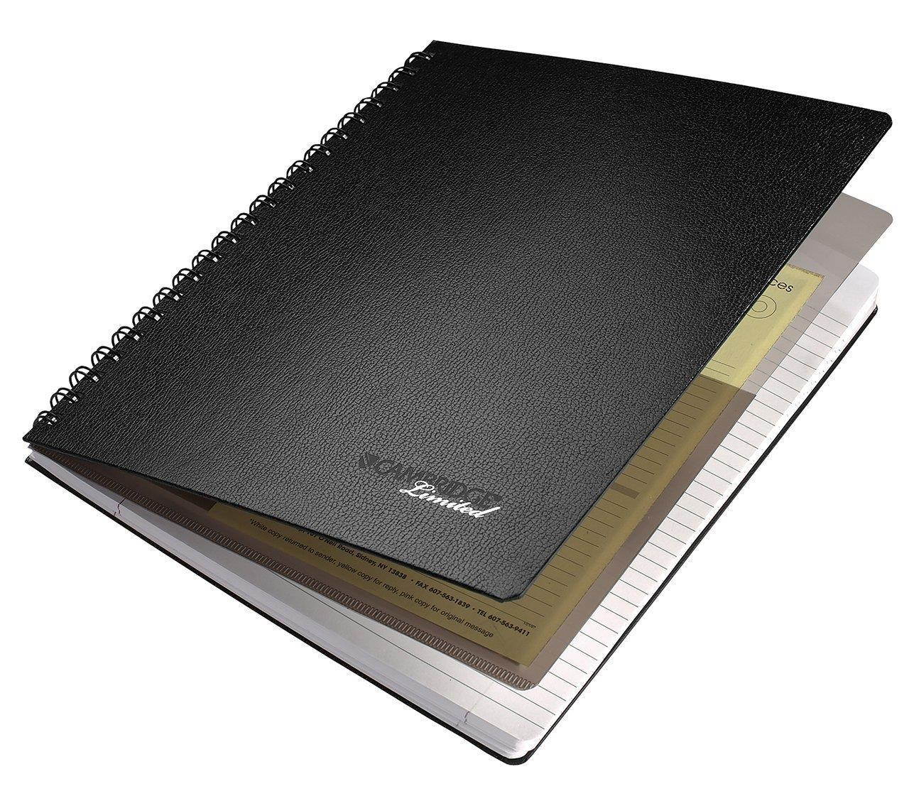 3 Pack of Cambridge Business Notebook with Pocket, Hardbound, 8.5 x 11 Inches, Black (06100)