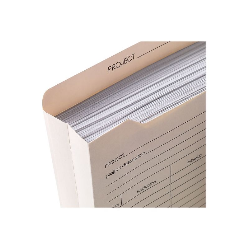 Staples Manila Reinf Pre-Printed Jackets Ltr 2" Expansion 50/BX TR486083