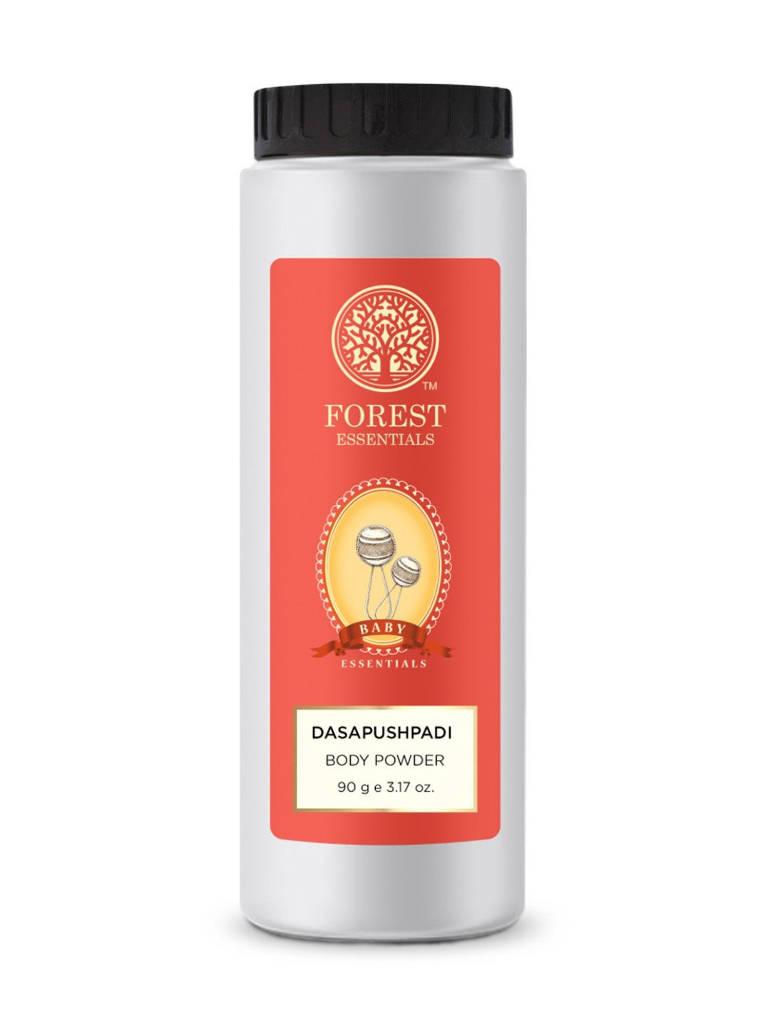Forest Essentials Natural Dasapushpadi Talc Free Body Powder for Babies - 90 gm