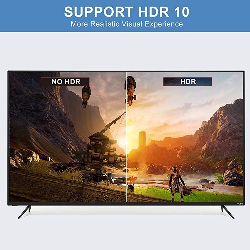 4K@60Hz HDMI Splitter 1 in 2 Out,  Aluminum HDMI Splitter for Dual Monitors Duplicate/Mirror with Same Image, 1x2 HDMI2.0b Splitter HDCP2.2 for Xbox, PS5, Roku (1 Source onto 2 Displays)