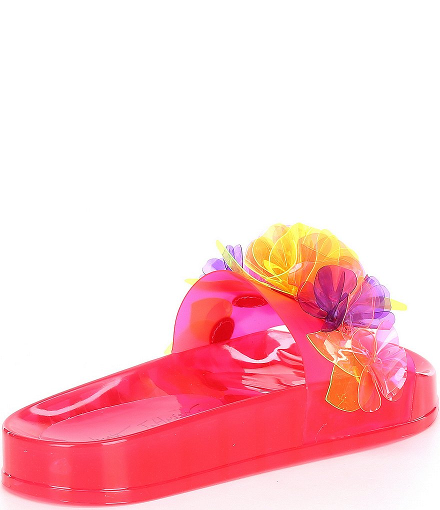 Betsey Johnson Luela Flower Detail Pool Slides