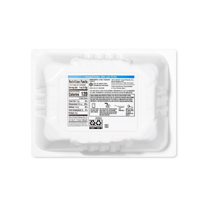 All Natural 99/1 Ground Turkey - 1lb - Good & Gather™