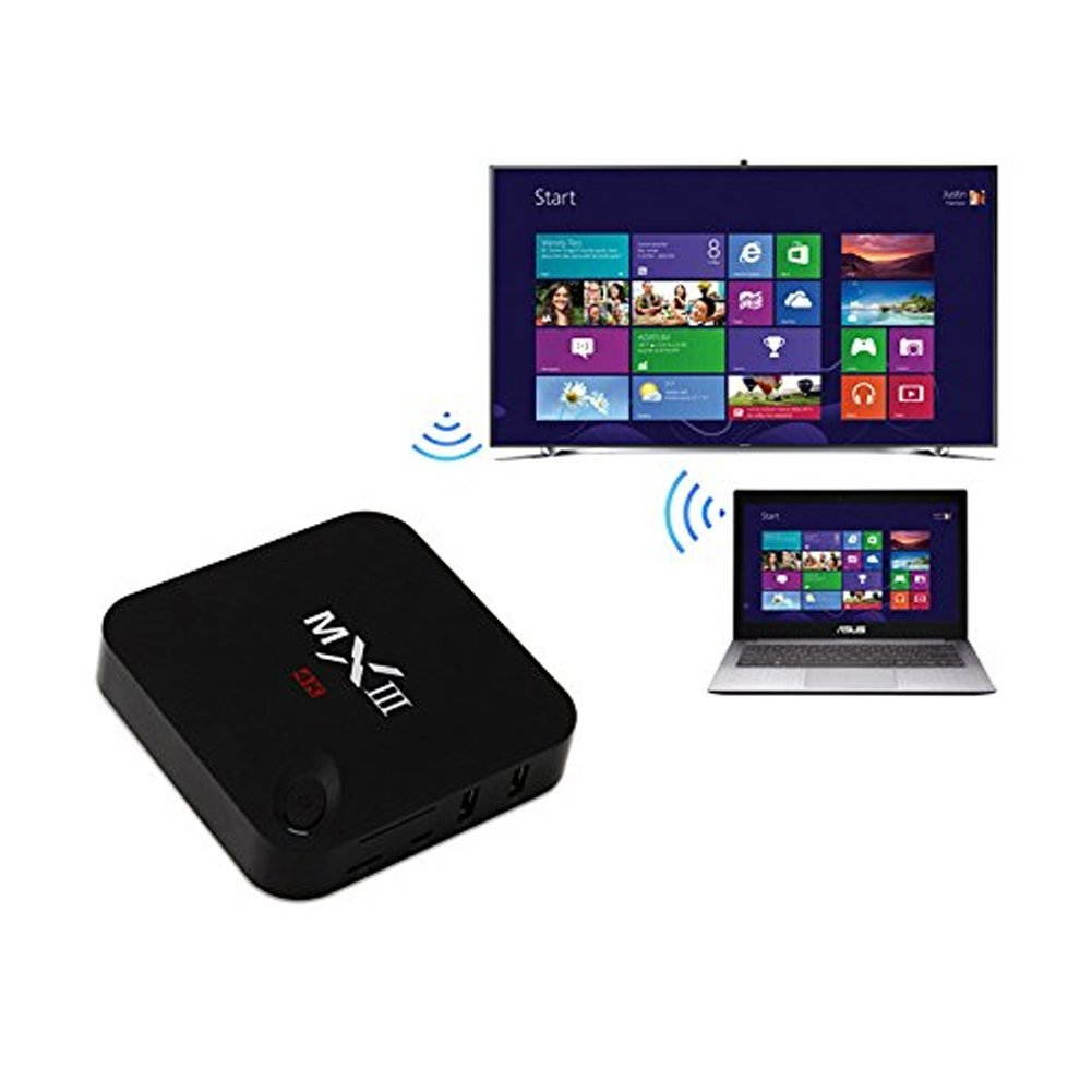 MXIII MX3 Google Android 4.4.2 Quad Core TV Box, XBMC/KODI Midnight , Full HD Media Player 4K 3D Movie MX HDMI,1G/8G, Amlogic s802, 2.4g/5g Dual Band Wifi , Remote Control