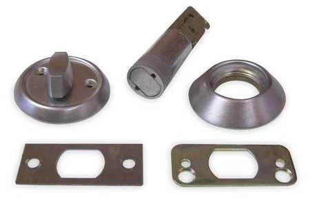 Deadbolt, 1 1/4 x 2 3/4 In Strike, Chrome