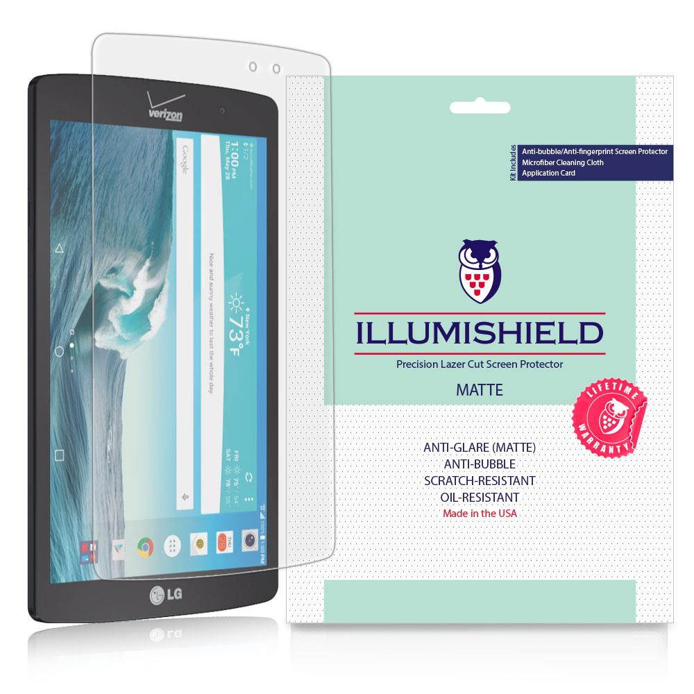 LG G Pad X8.3 Screen Protector [2-Pack], iLLumiShield - Anti-Glare (Matte) HD Clear Film / Anti-Bubble & Anti-Fingerprint / Japanese Shield