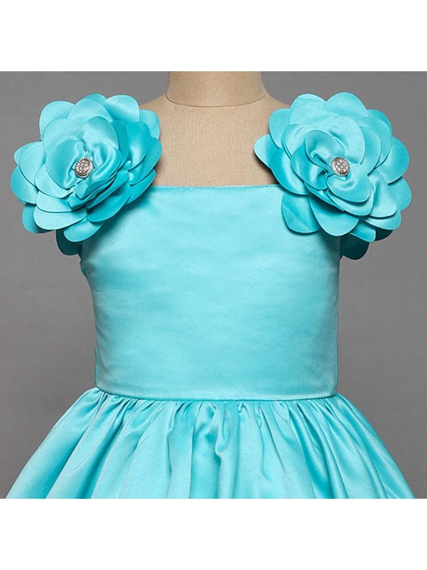 The Magic Wand Kids Blue Applique Dress