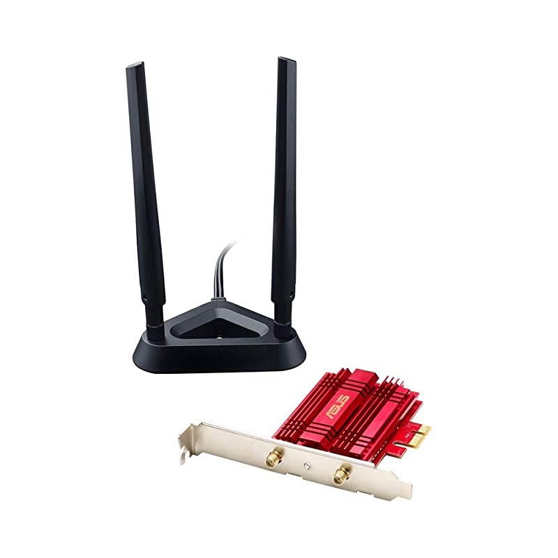 PCE-AC56 Dual-Band 2x2 AC1300 WiFi PCIe Adapter with Heat Sink, Detachable Antennas and Antenna Base