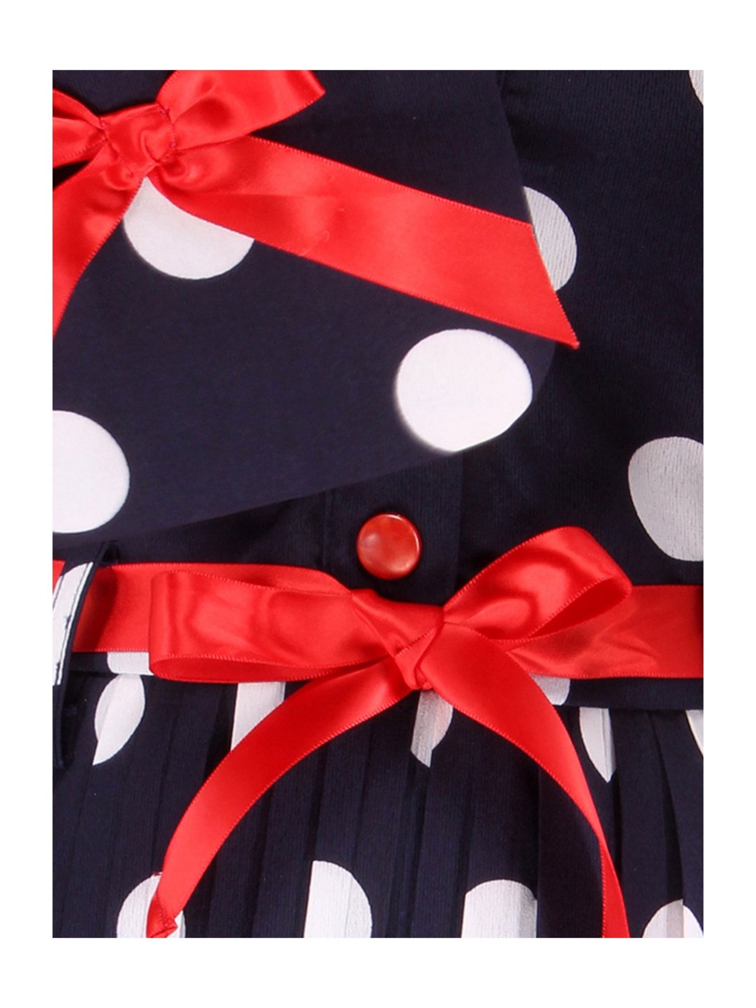 Cutecumber Kids Navy Printed Dress with Sling Bag