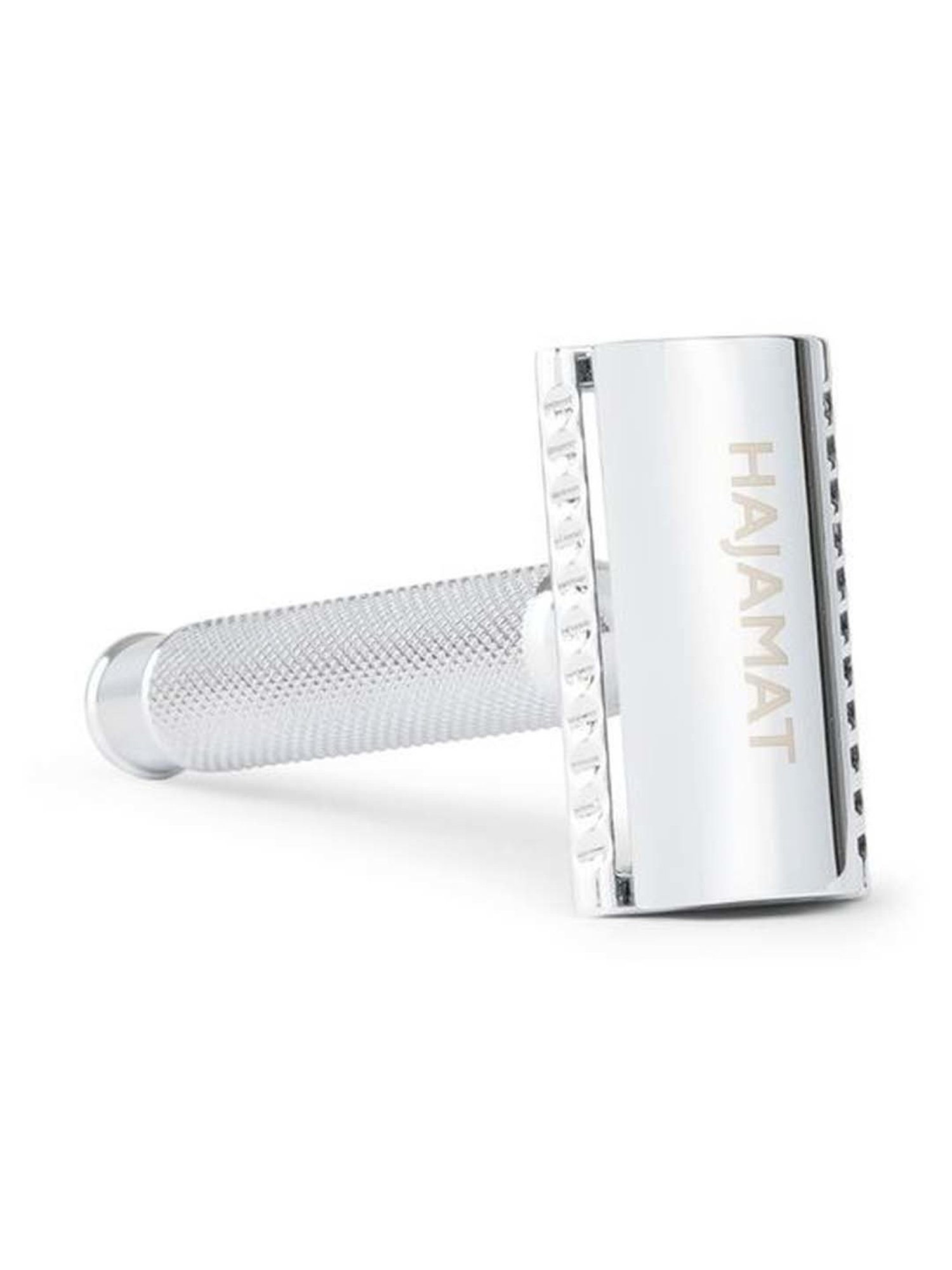 Hajamat Scythe Double Edge Safety Razor Stainless Steel 304 Chrome Finish Closed Comb