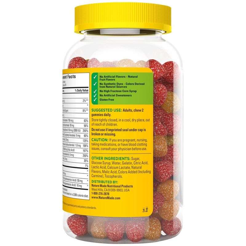 Nature Made Multivitamin + Omega-3 Gummies - Strawberry, Lemon & Orange - 140ct
